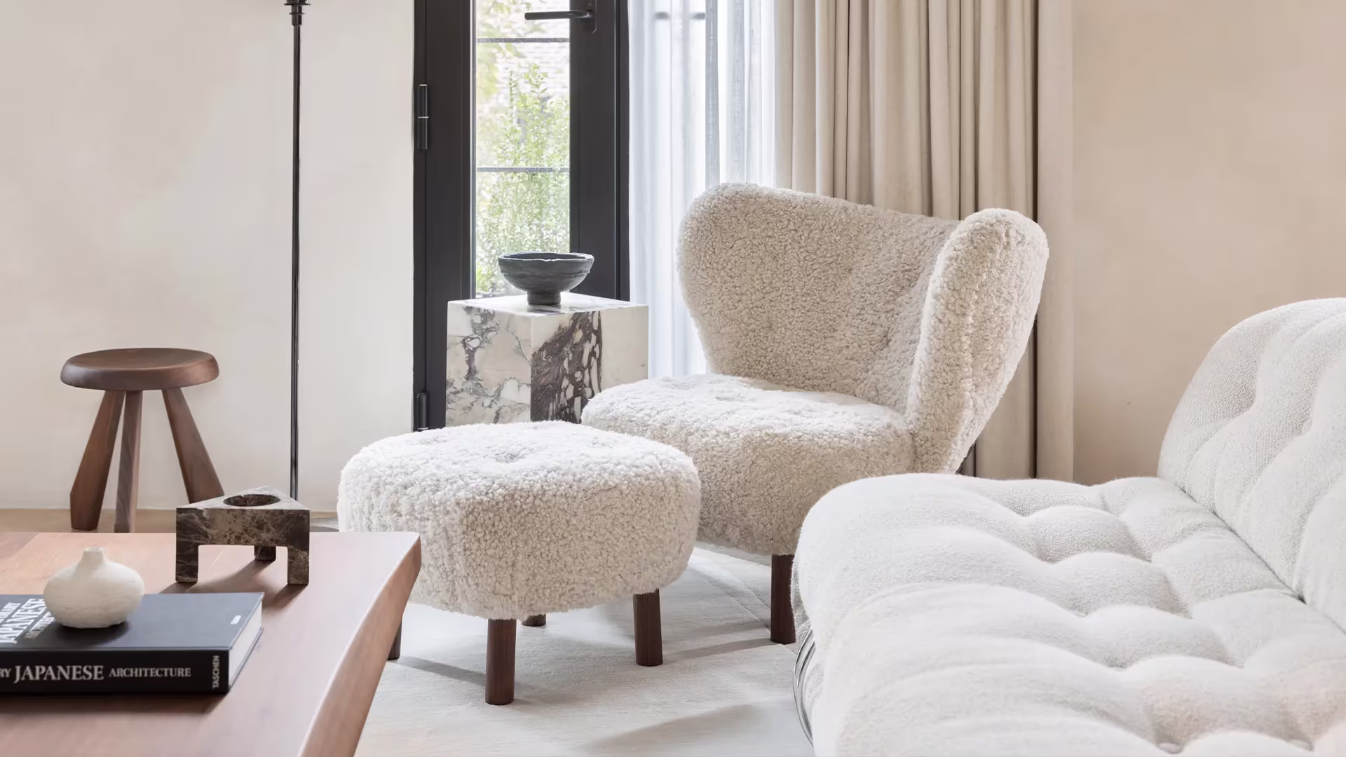 Tired Man Lounge Chair & Footstool — gallery image 3