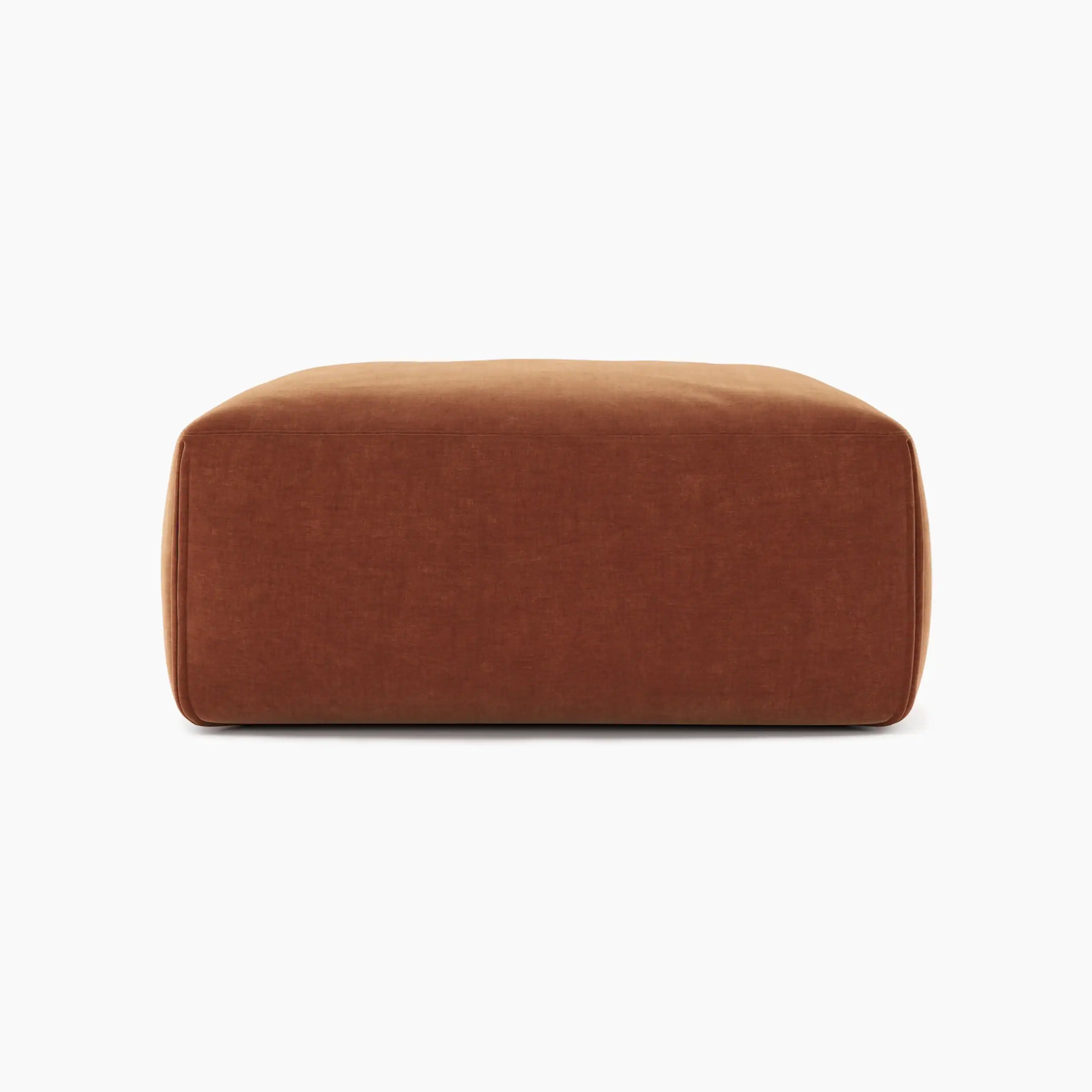 Le Mura Ottoman Rust Chenille 1