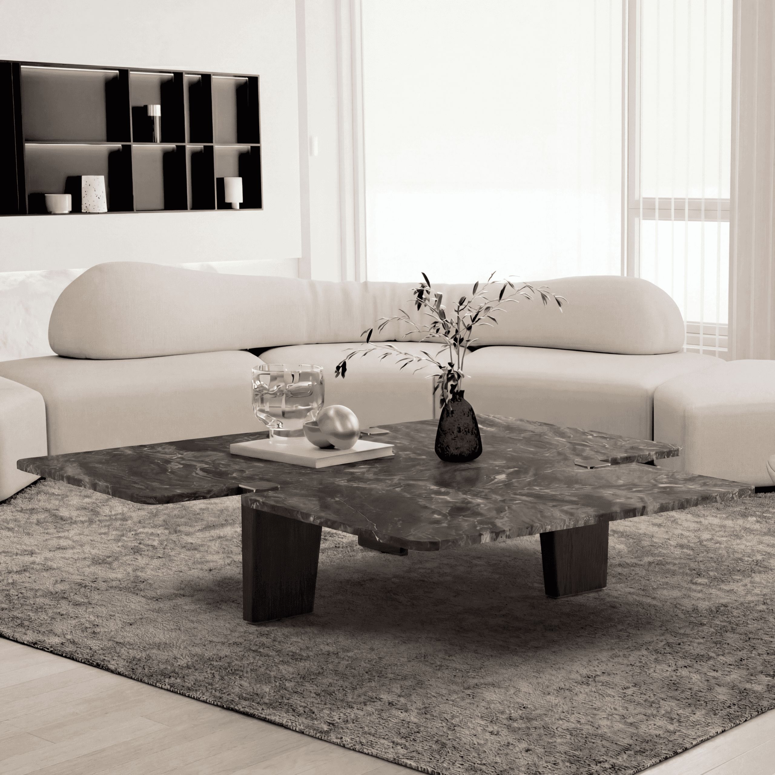 Jacob Marble Top Coffee Table 11 - Jacob Marble Top Coffee Table