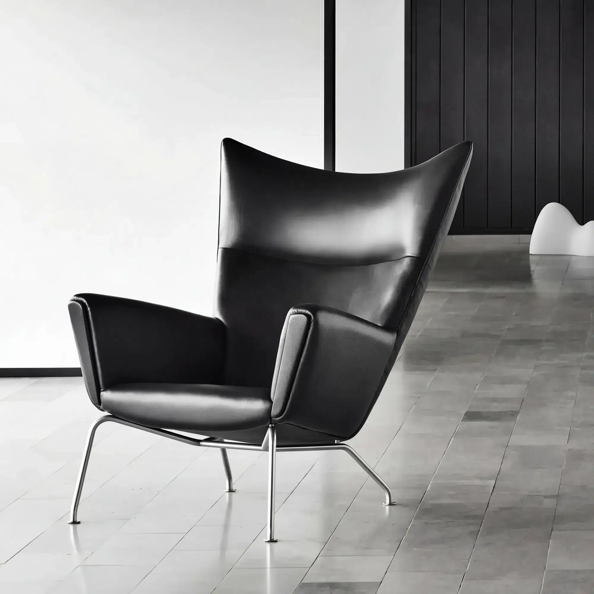 CH445 Wing Chair & Ottoman