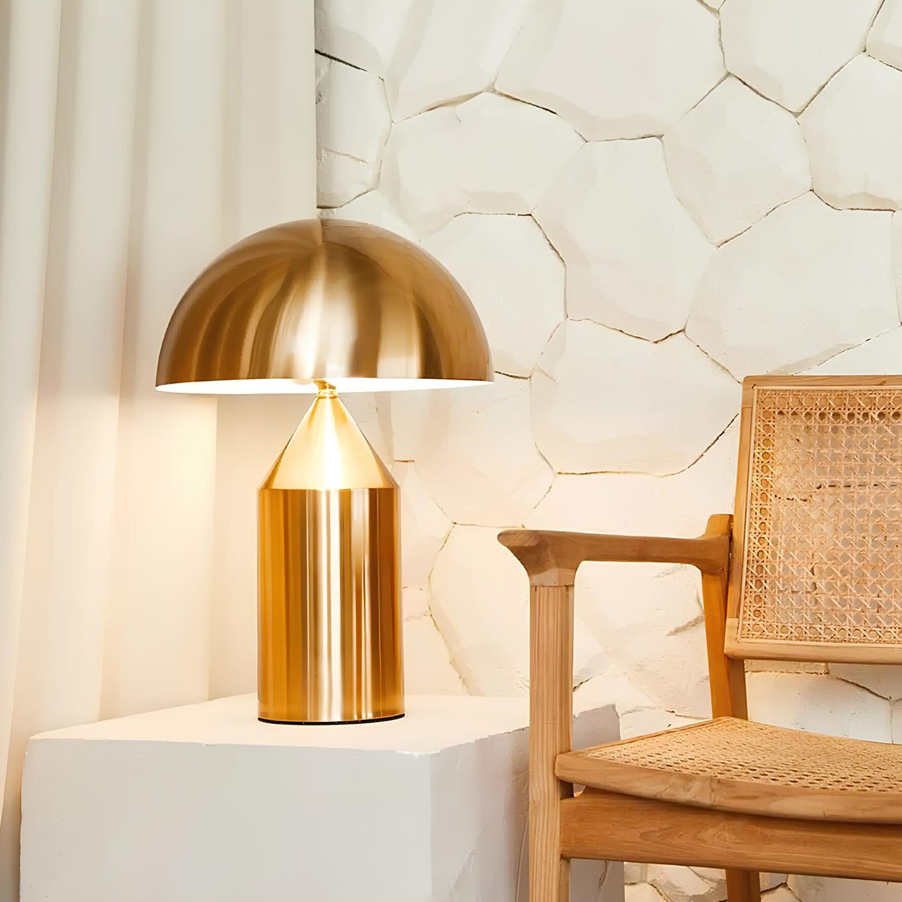 TrentonTableLamp Gold 1 scaled - Oluce Atollo 233 Table Lamp Replica,  Table Lamp