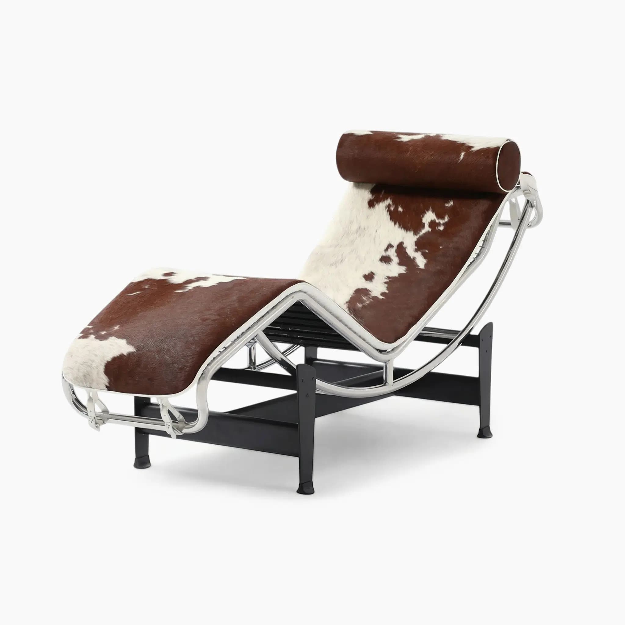 Brown and White Cowhide