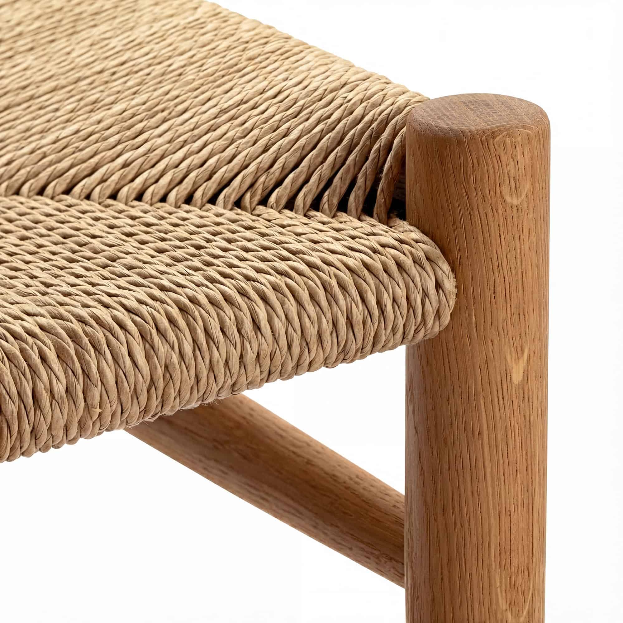 CH53 Footstool - Oak Lacquer (4)