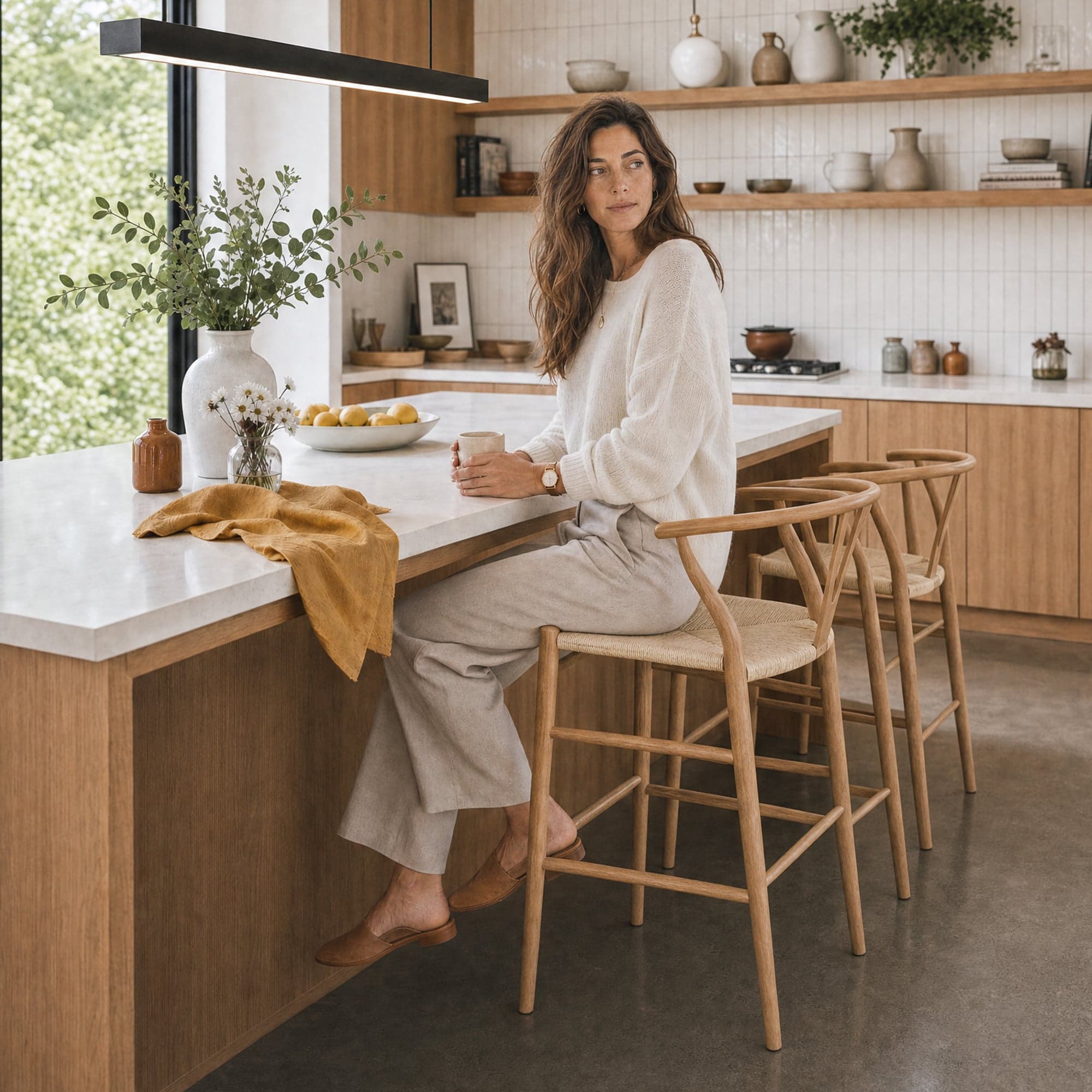 Wishbone Counter Stool