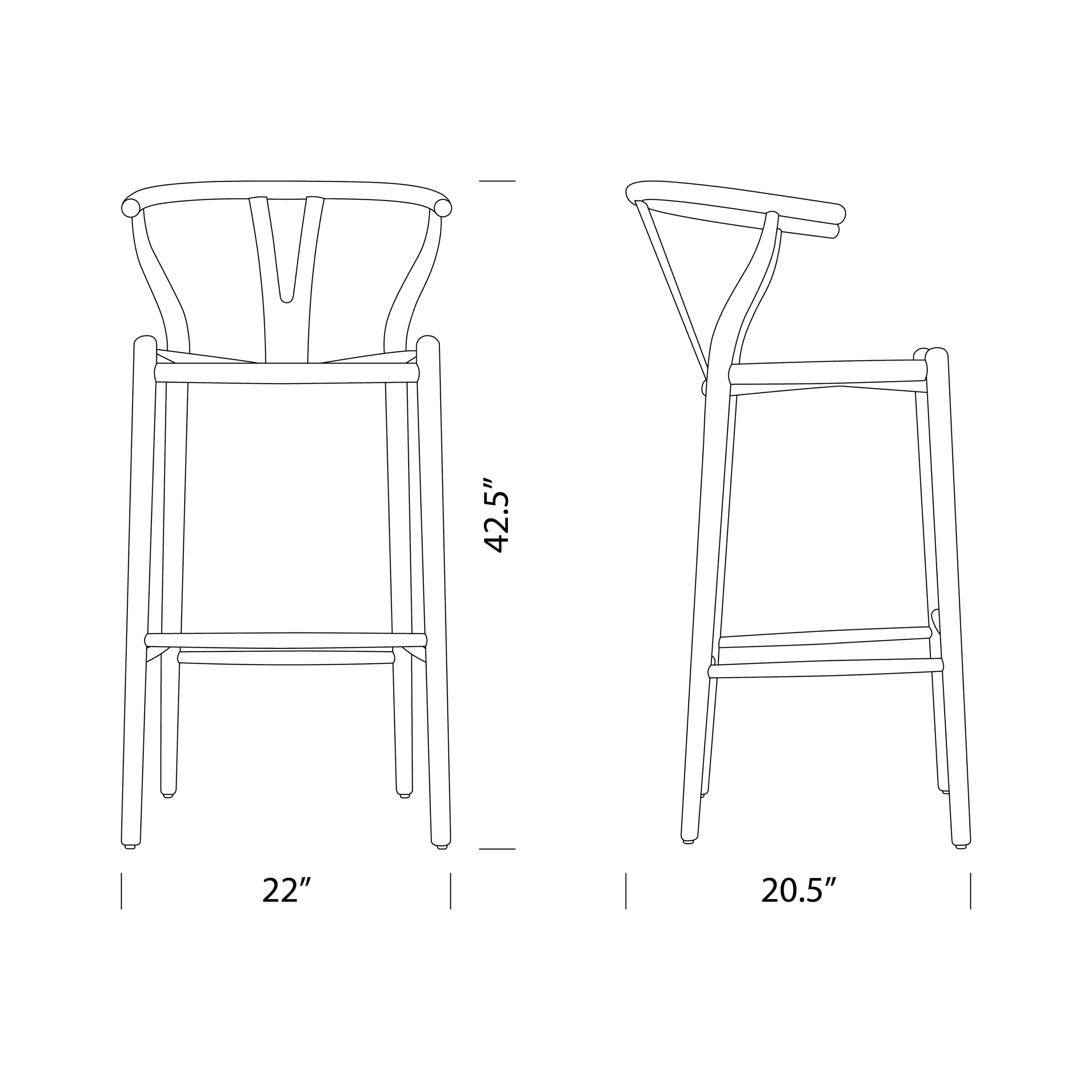 Product dimensions diagram