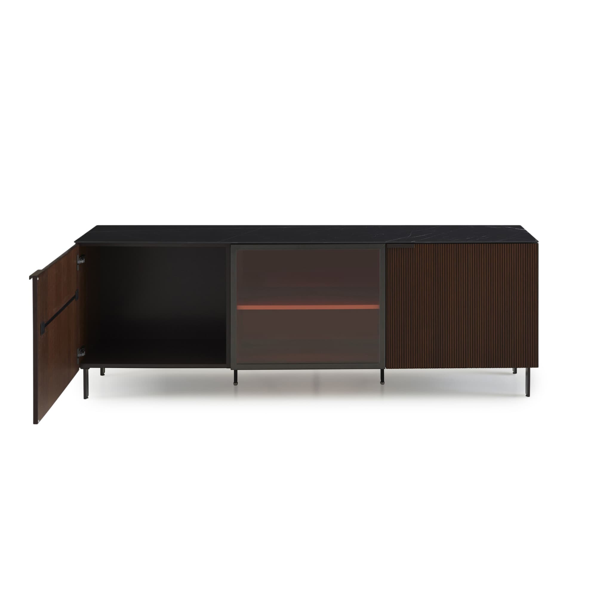 Selvans Sideboard 3 Doors with glass door