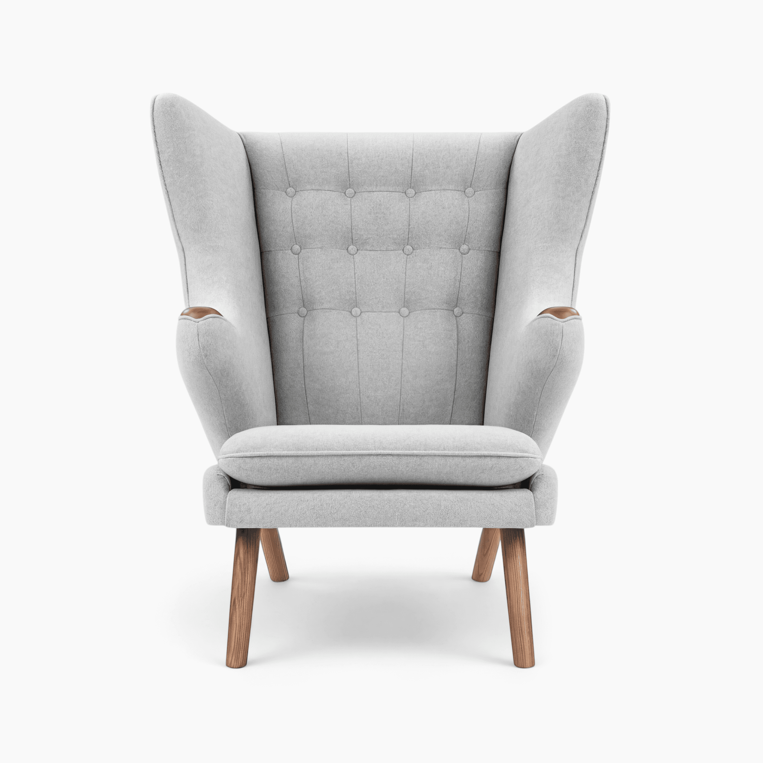 Papa Bear Chair and Ottoman - Gray | Sohnne