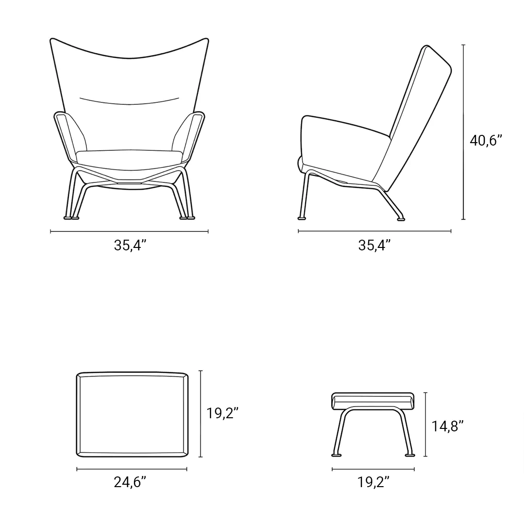 Product dimensions diagram