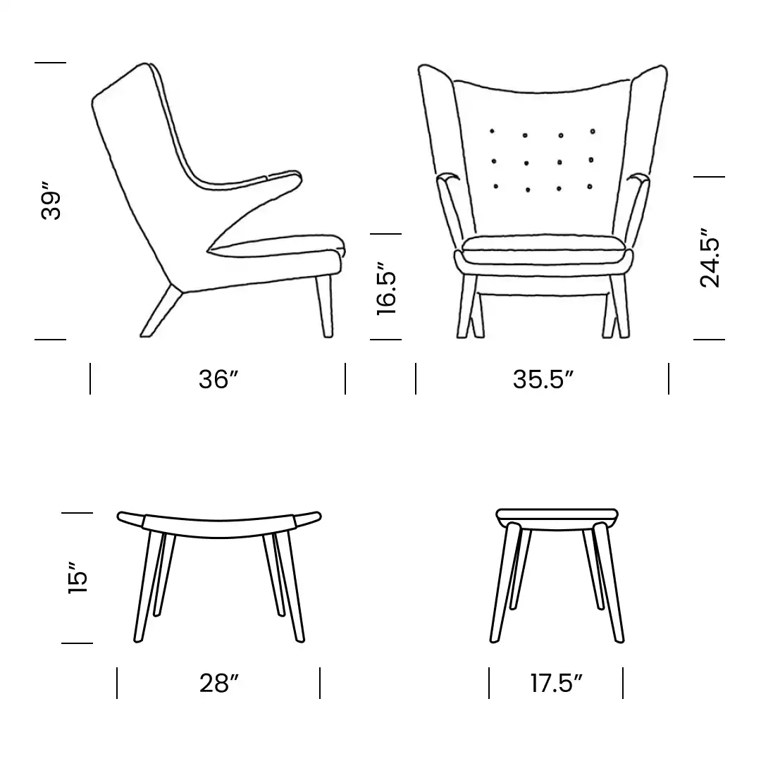 Product dimensions diagram