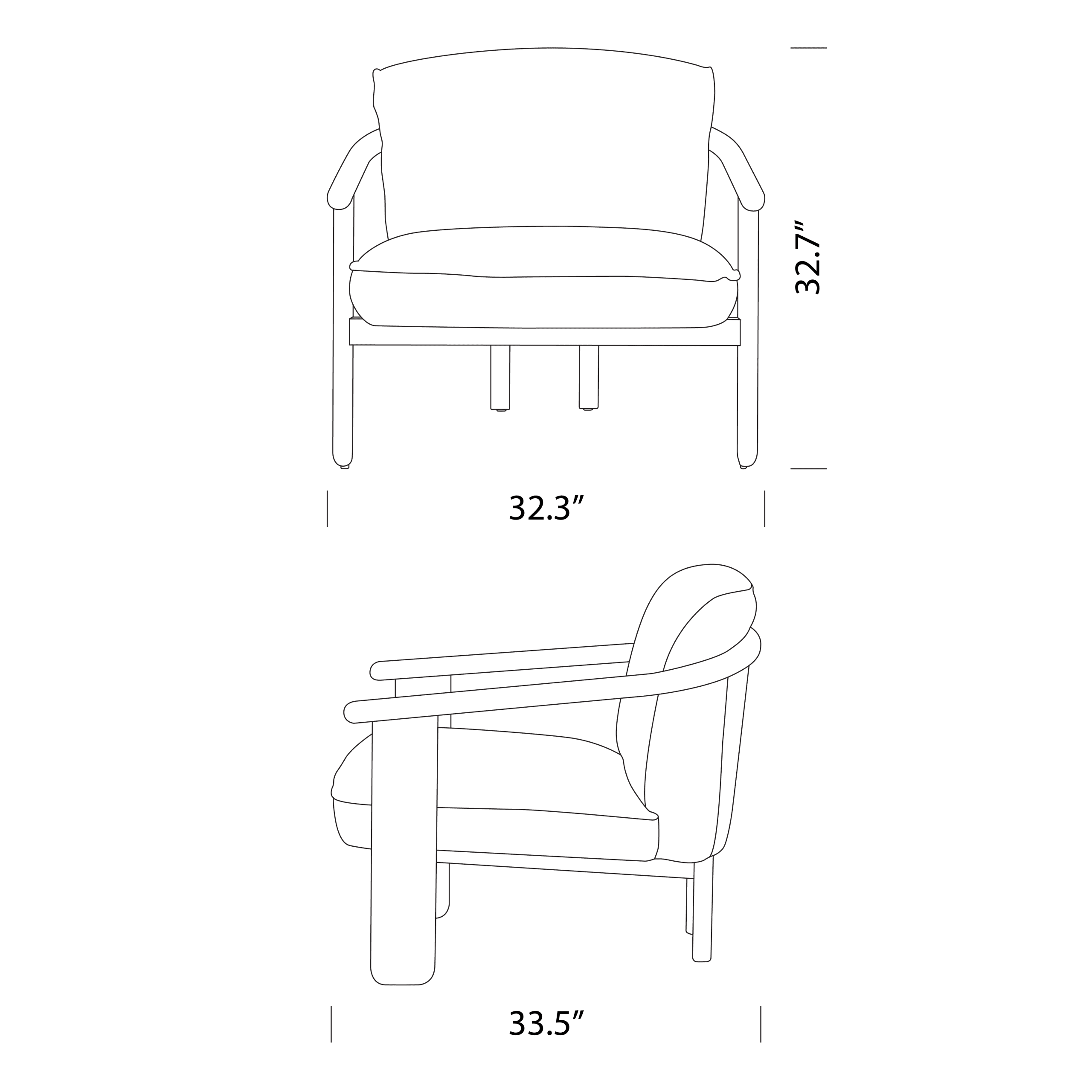 Product dimensions diagram
