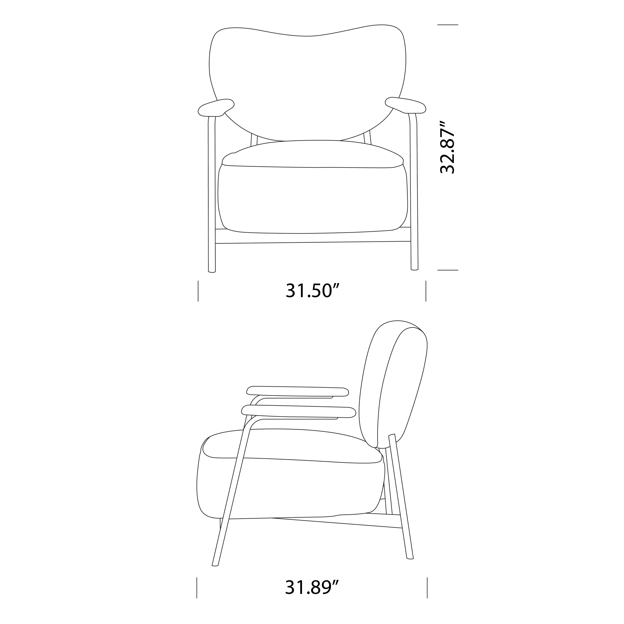 Product dimensions diagram