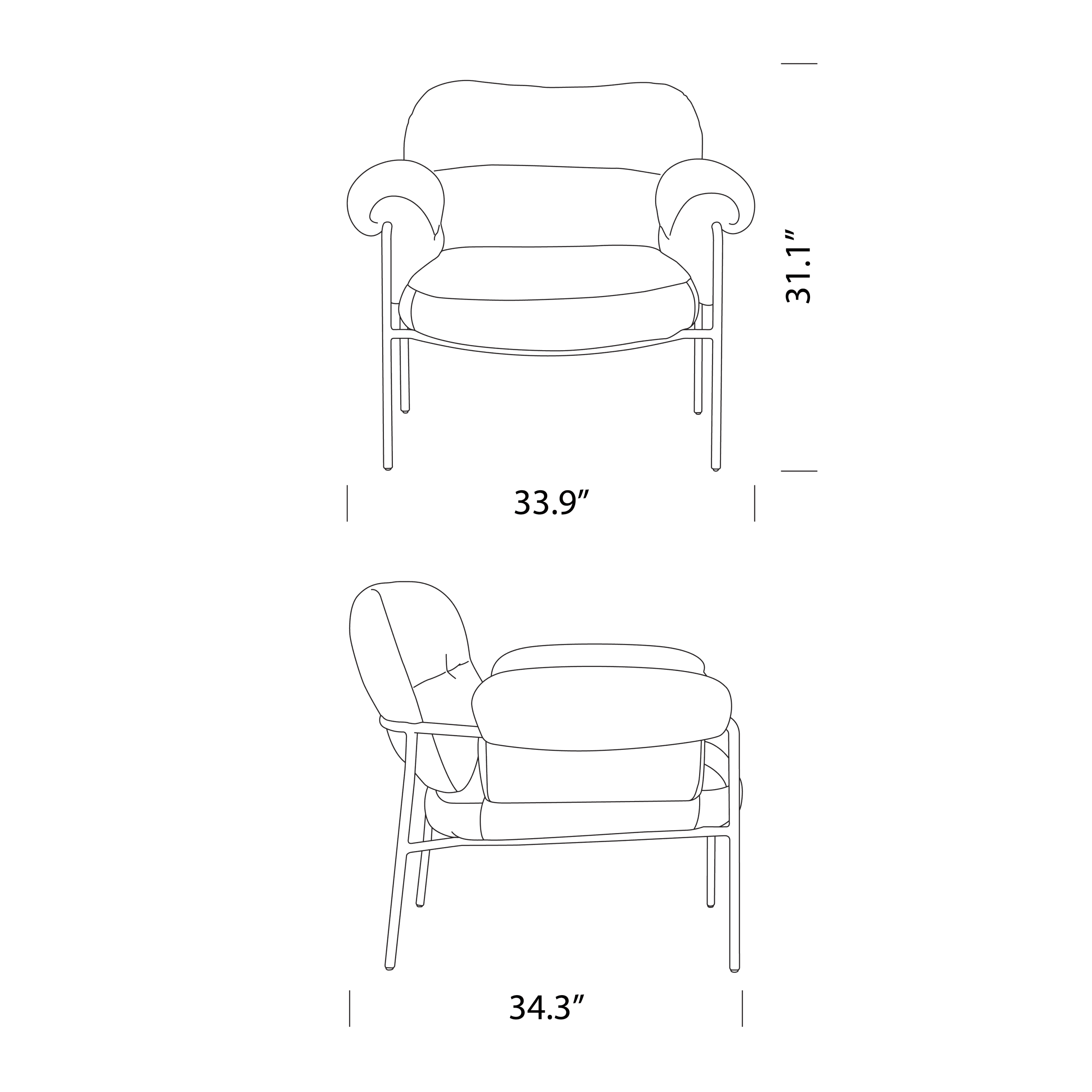 Product dimensions diagram