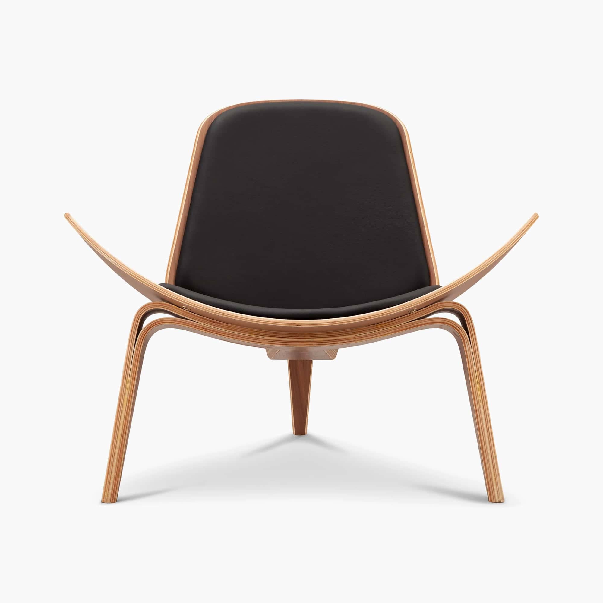 CH07 Chair - Walnut 1 - CH07 Shell Chair, CH07 Shell Chair Replica