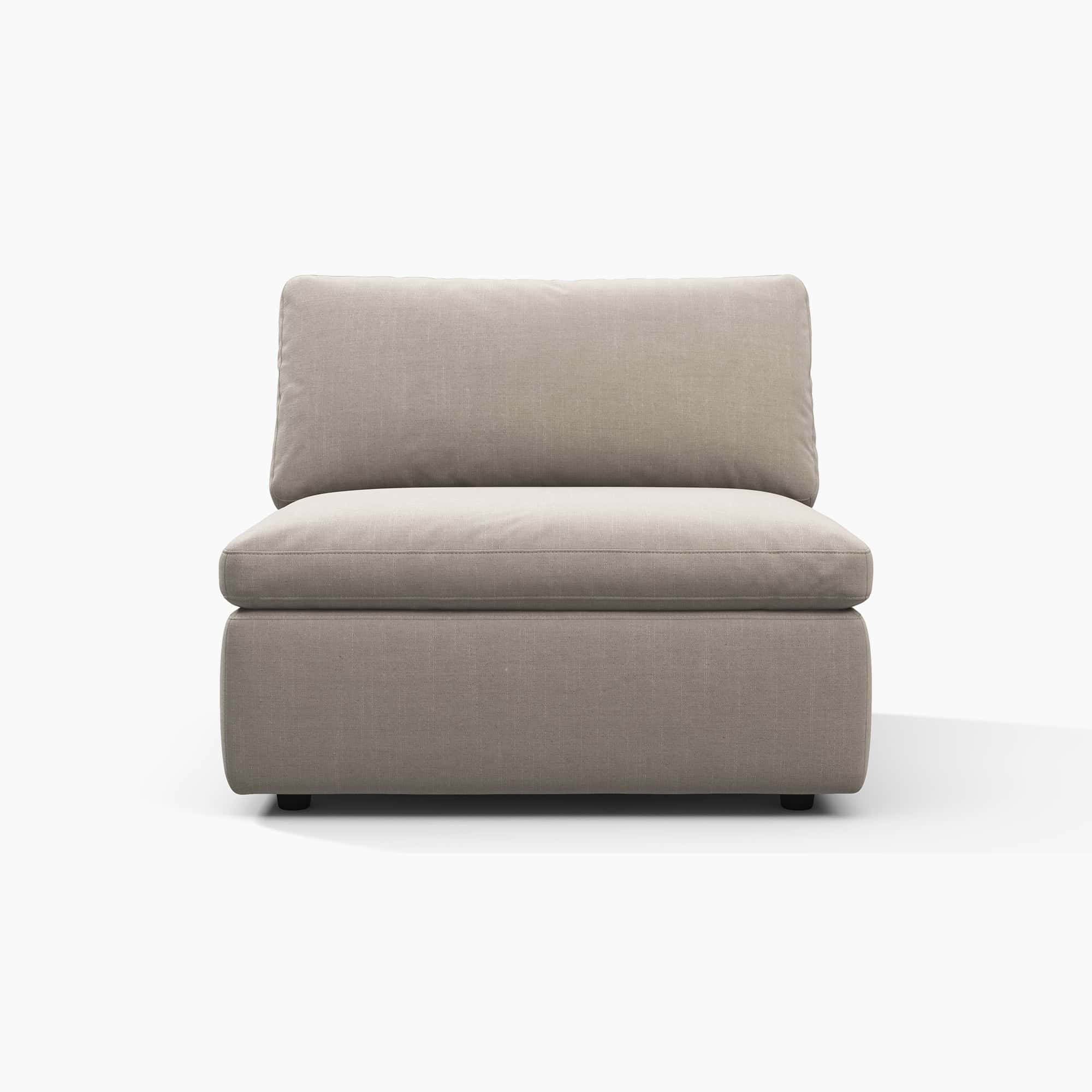 Cloud Sofa - Armless Beige (1)
