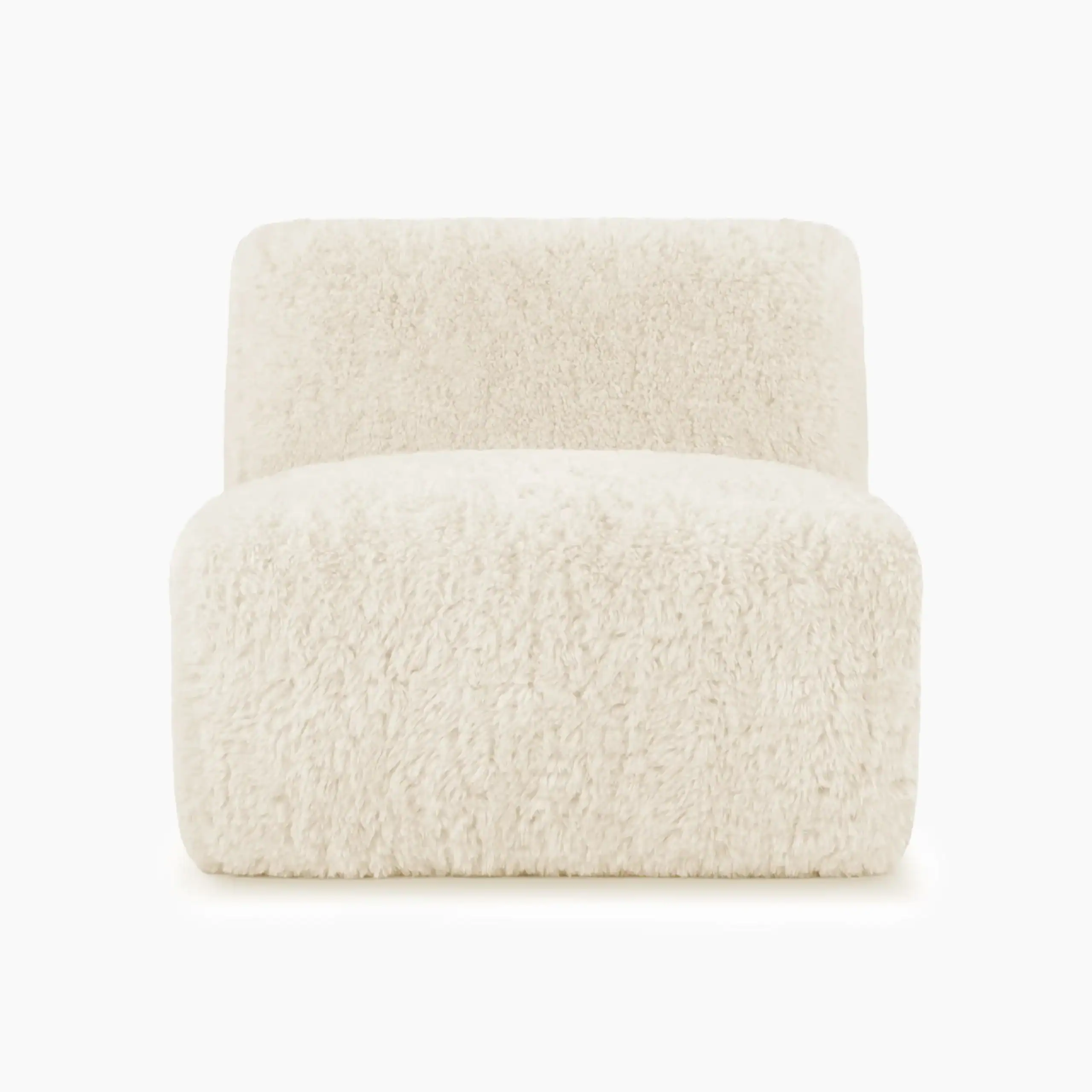Yeti Sheepskin Armless Chaise 1 - Yeti Sheepskin Armchair and Ottoman