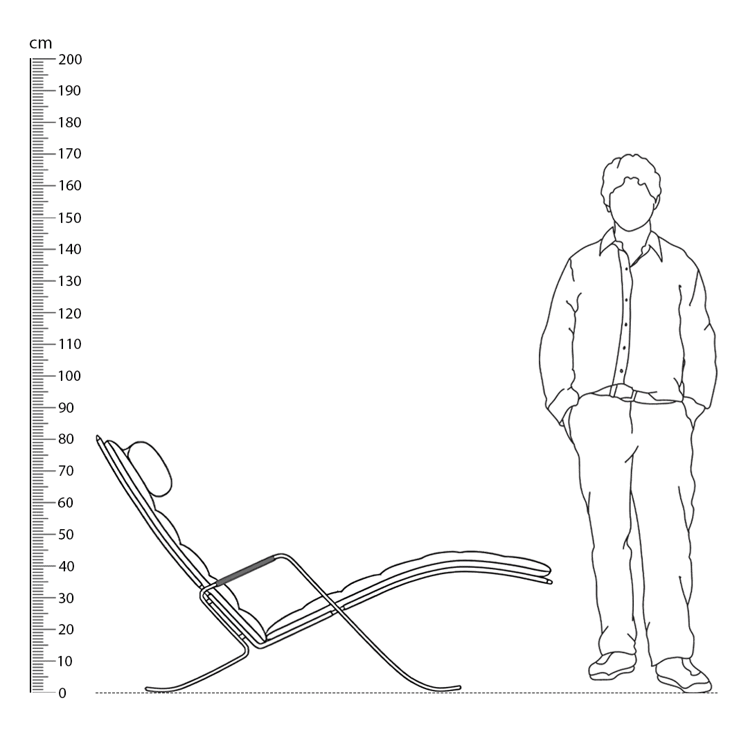 FK87 Lounge Grasshopper Replica Height Comparison - FK87 Lounge Grasshopper