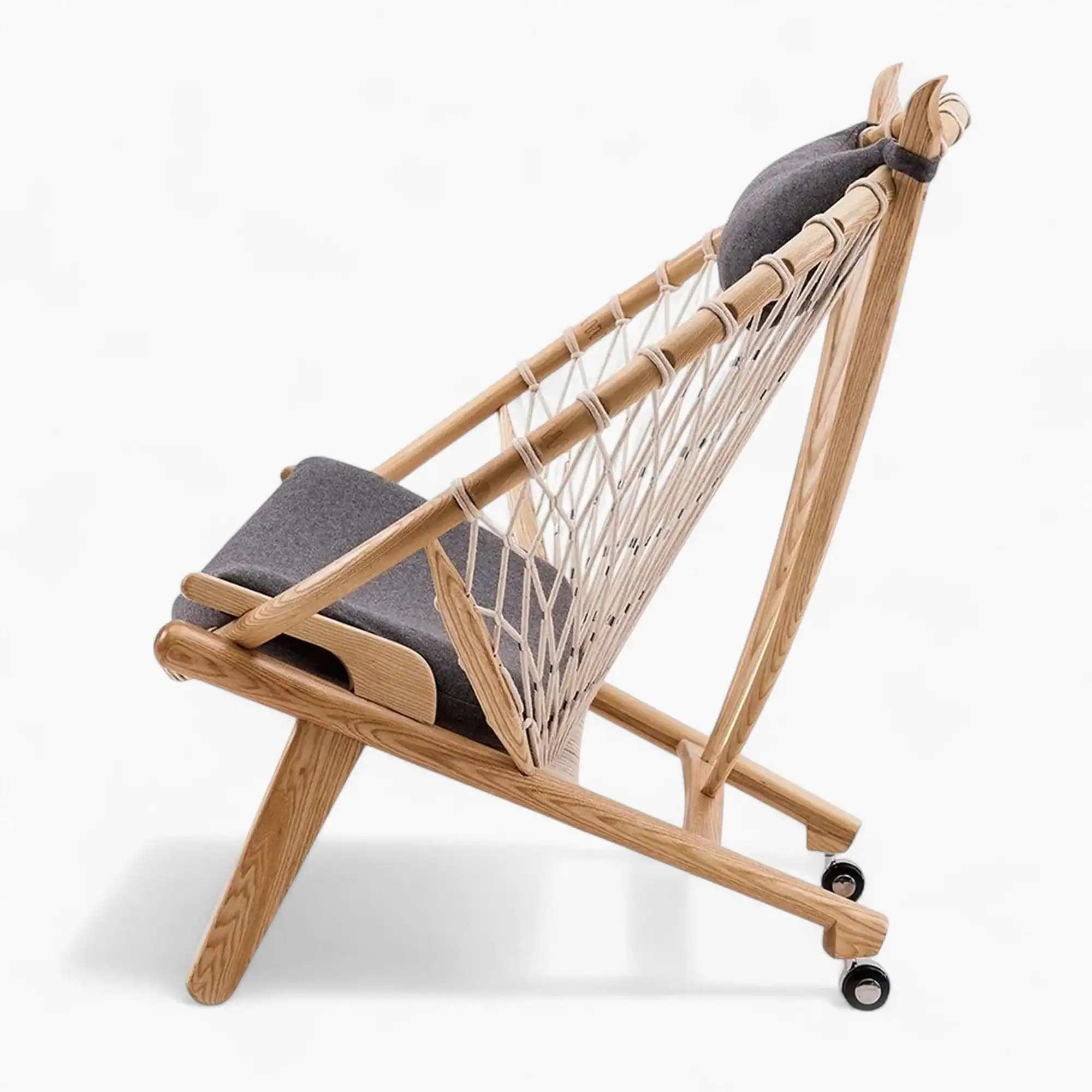 PP130 Circle Chair Grey Ashwood 4 - PP130