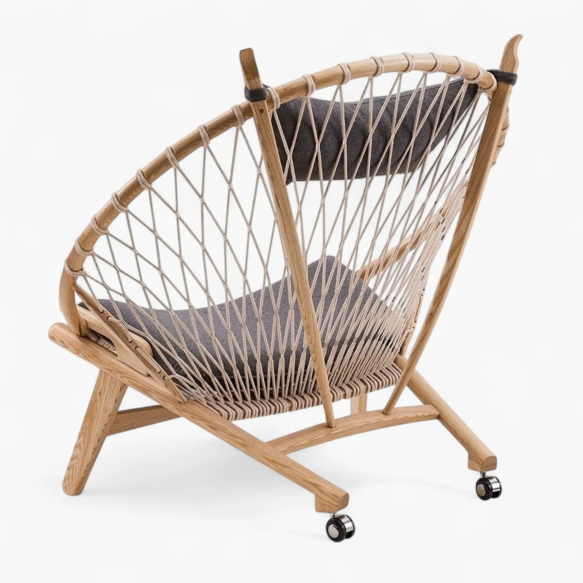 PP130 Circle Chair Grey Ashwood 5 - PP130