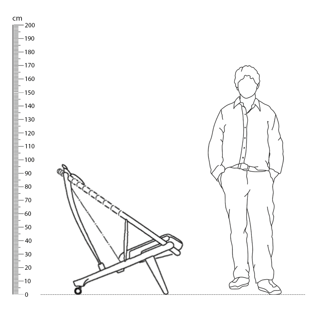 PP130 Circle Chair Replica Height Comparison - PP130