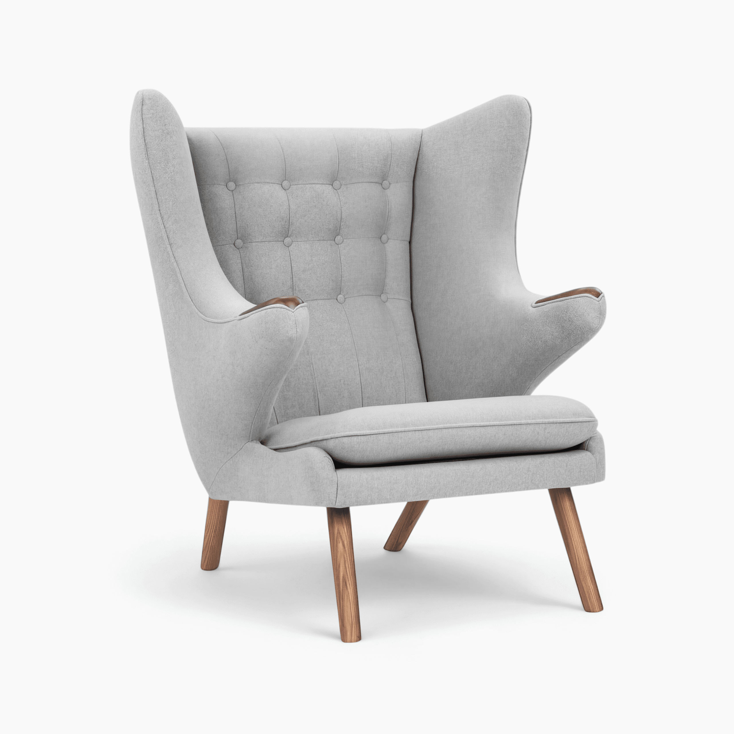Papa Bear Chair and Ottoman - Gray | Sohnne