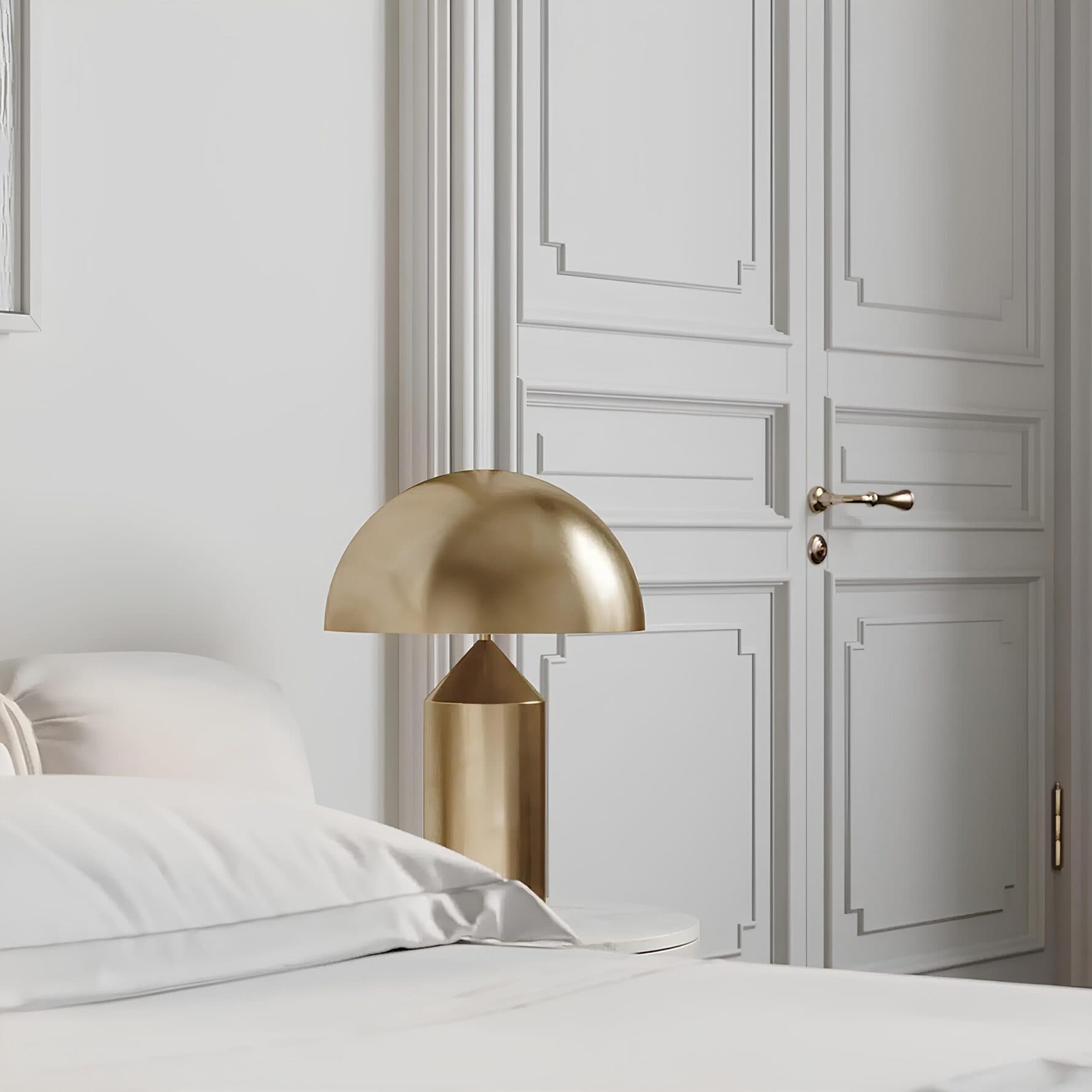 TrentonTableLamp Gold 5 scaled - Oluce Atollo 233 Table Lamp