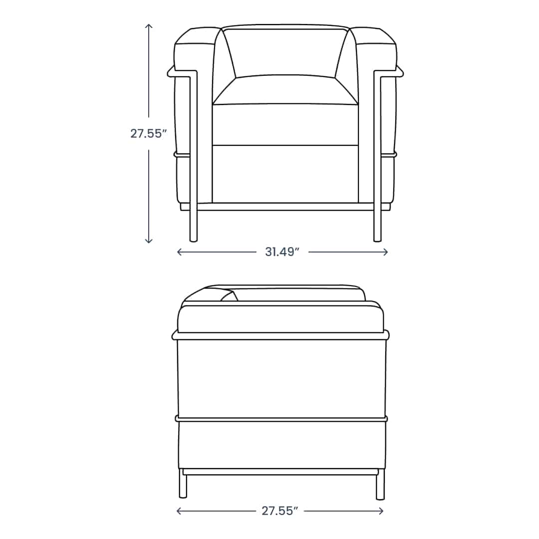 Product dimensions diagram