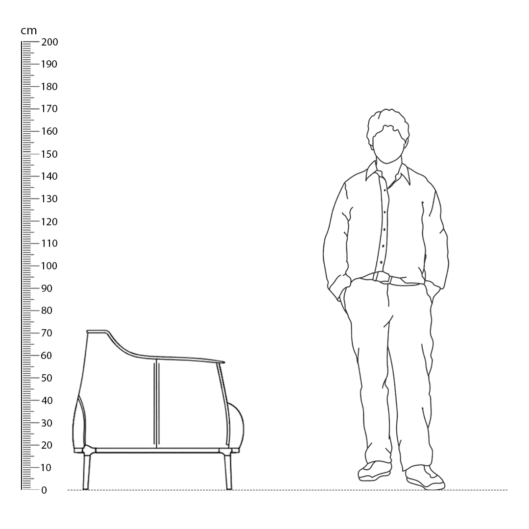Archibald Armchair Replica Height Comparison - Archibald Armchair