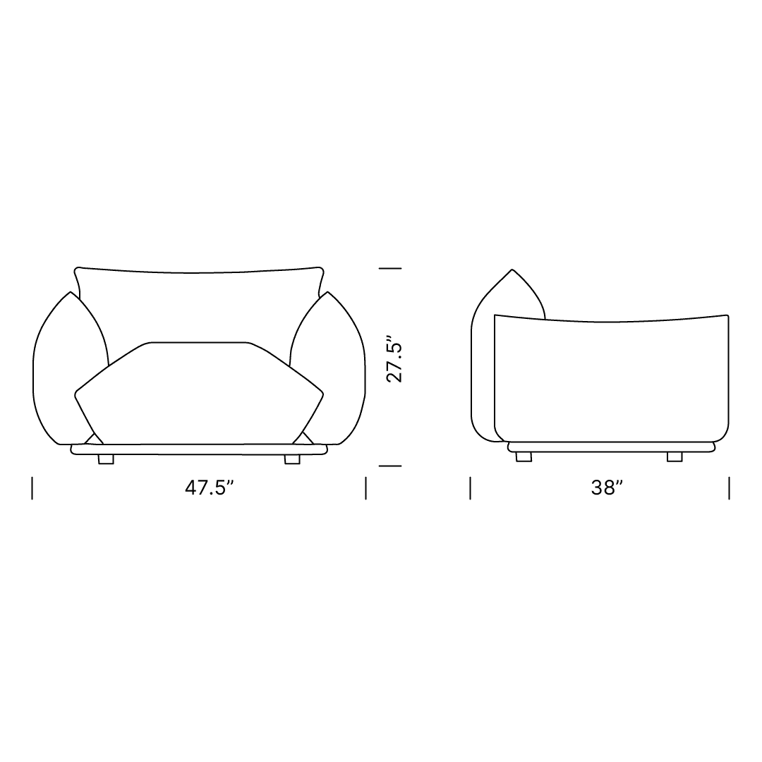 Product dimensions diagram