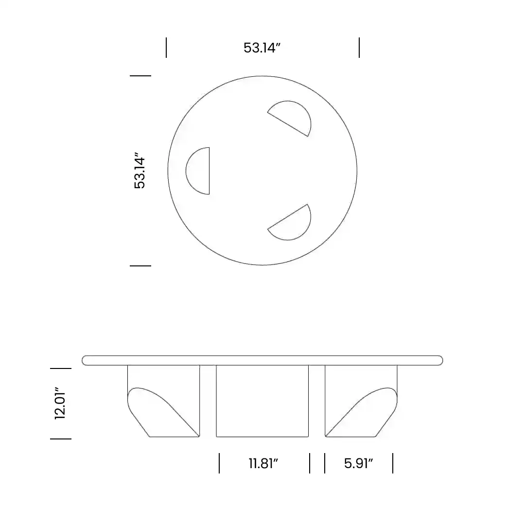 Wedge Coffee Table Mobile Dimensions 1 - Wedge Coffee Table
