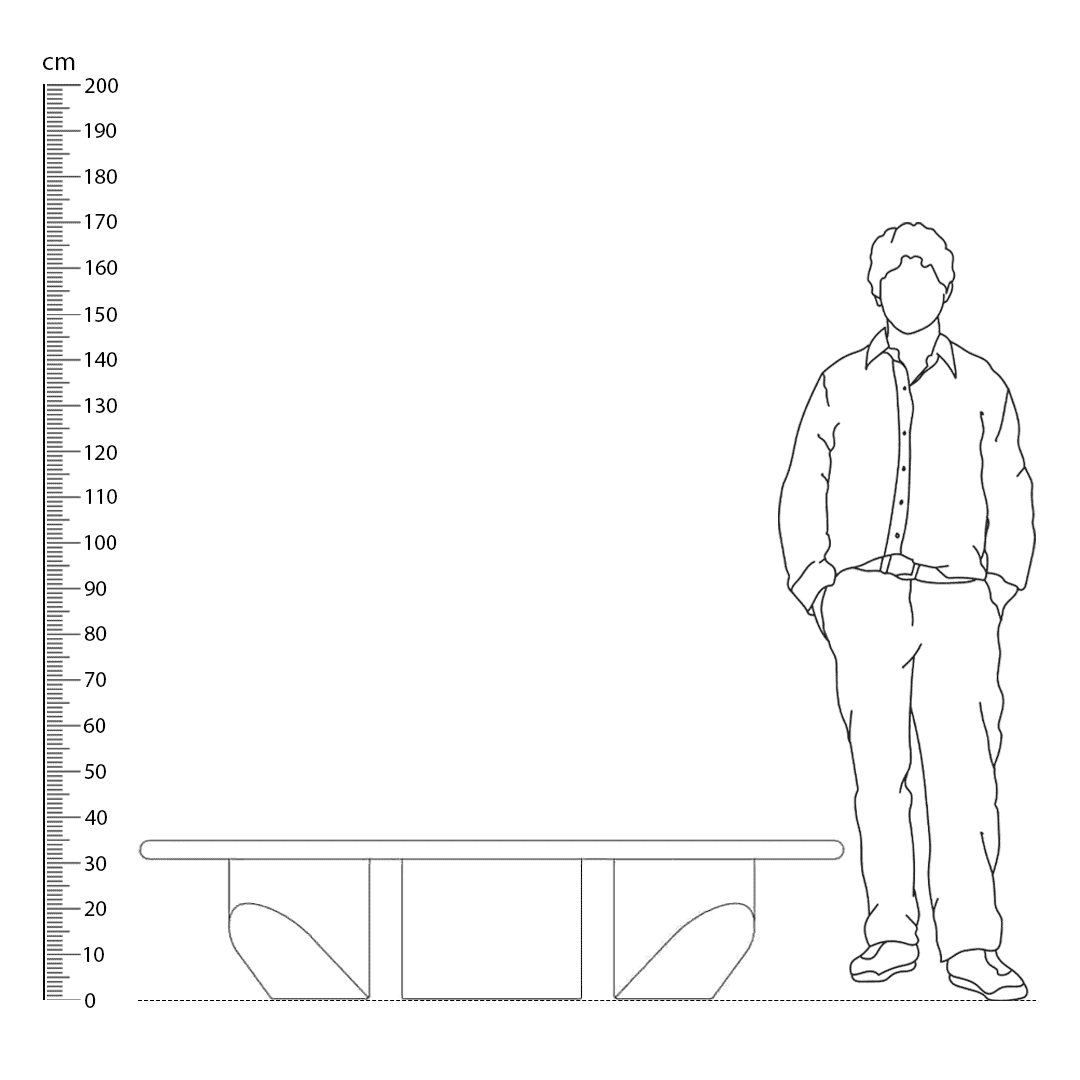 Wedge Coffee Table Replica Height Comparison - Wedge Coffee Table