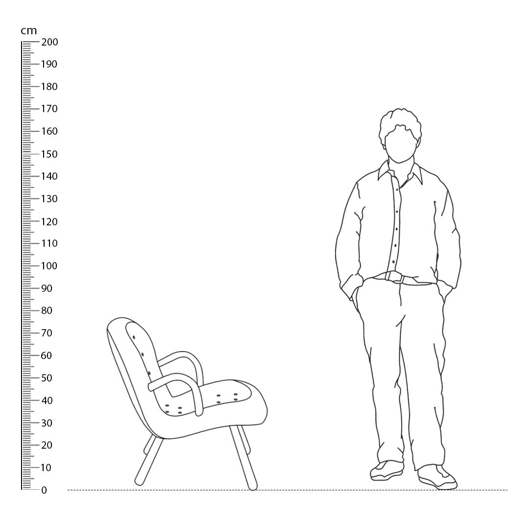 Arctander Chair Replica Height Comparison - Arctander Clam Chair,  Arctander