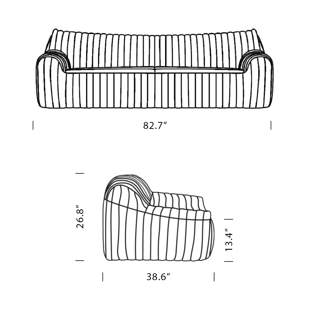 Product dimensions diagram