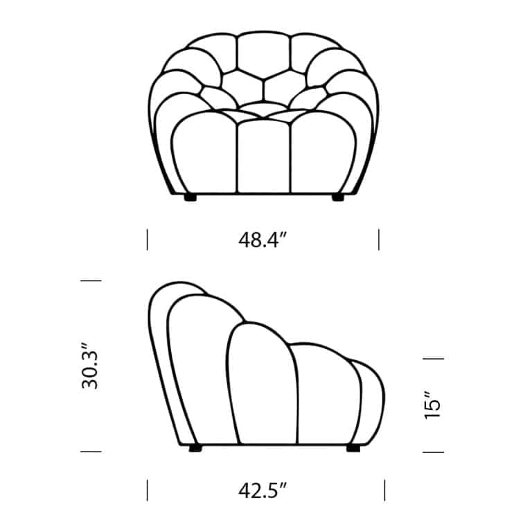 Bubble Sofa Dimension mobile 768x768 - Bubble,  Sofa Armchair
