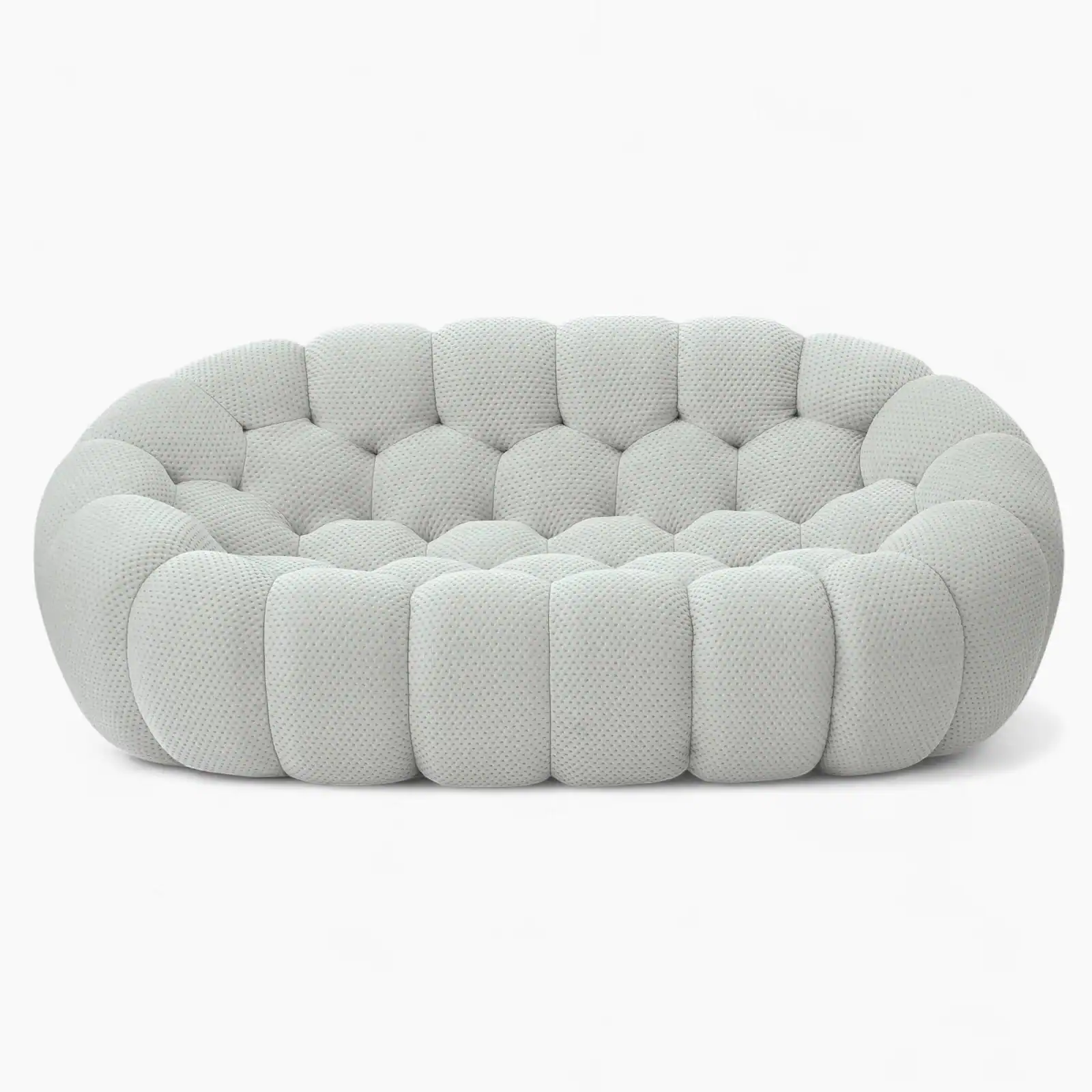 Bubble Sofa Loveseat Light Gray 1 - Bubble Loveseat,  Bubble