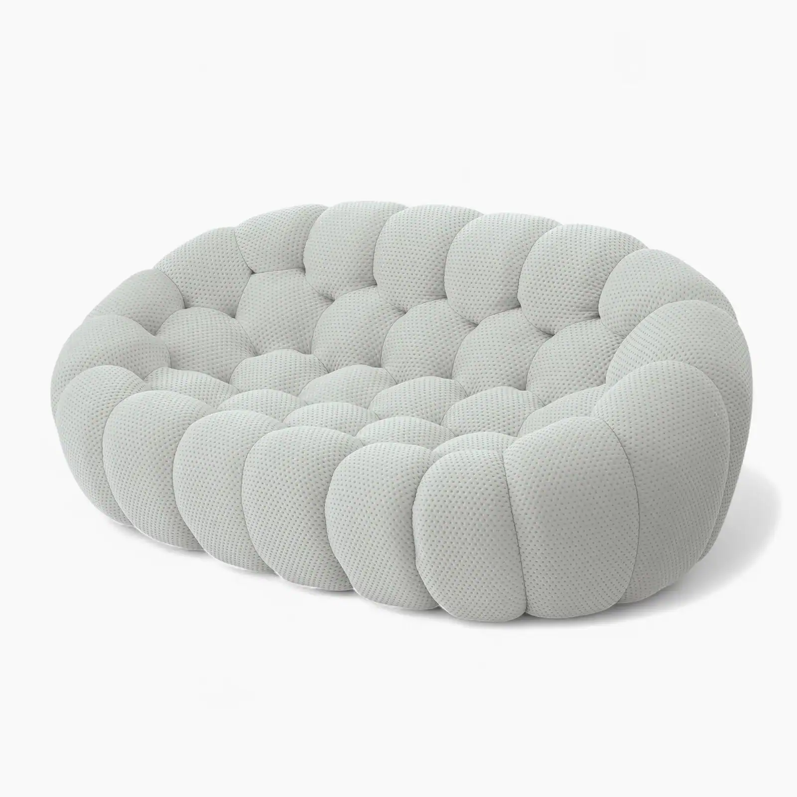 Bubble Sofa Loveseat Light Gray 3 - Bubble Loveseat,  Bubble