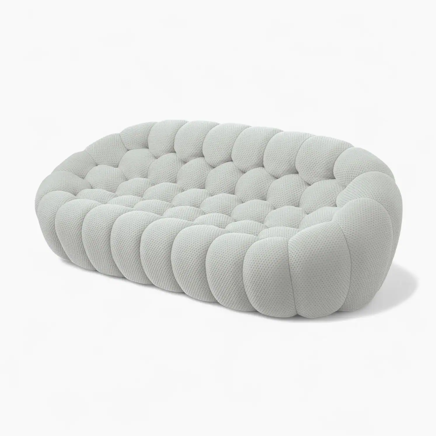 Bubble Sofa Replica Three Seater Light Grey 3