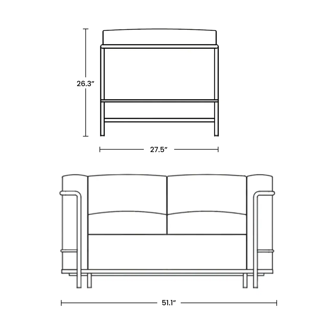 Product dimensions diagram