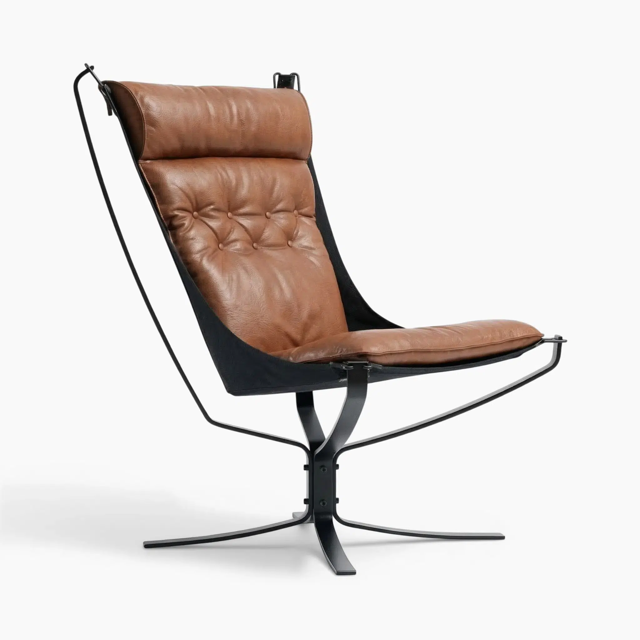 Falcon Chair and Ottoman - Brown | Sohnne