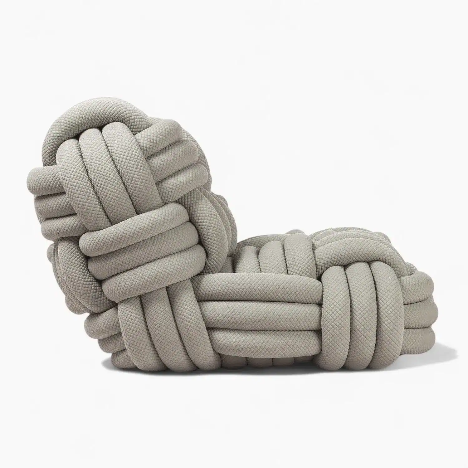 Knitty Lounge Chair Gray 5 - Knitty Lounge Chair