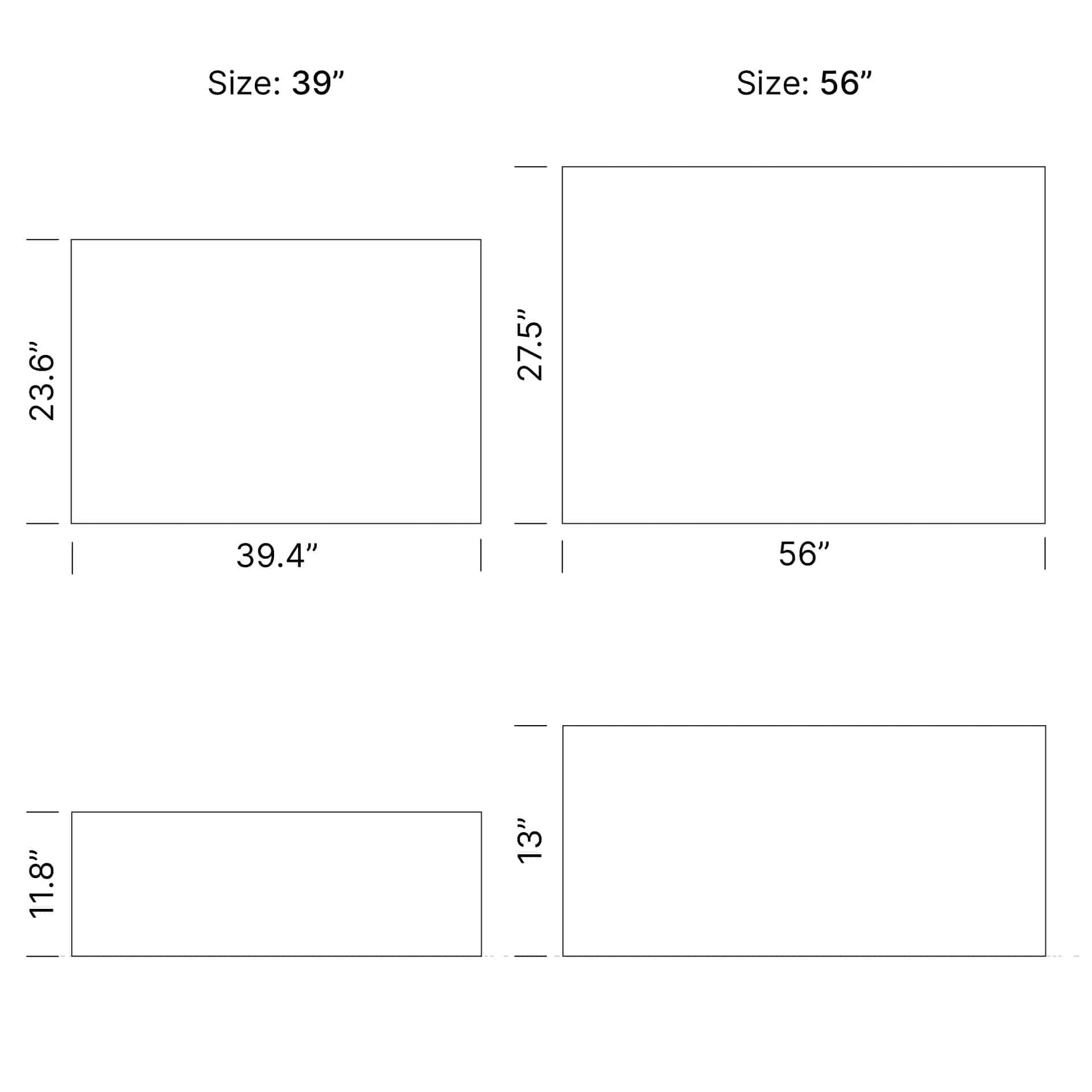 Dimensions Plinth Coffee Table Mobile - Plinth Coffee Table