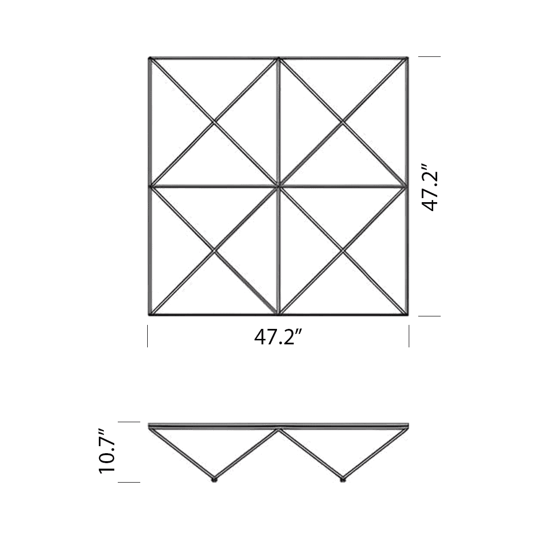 Product dimensions diagram