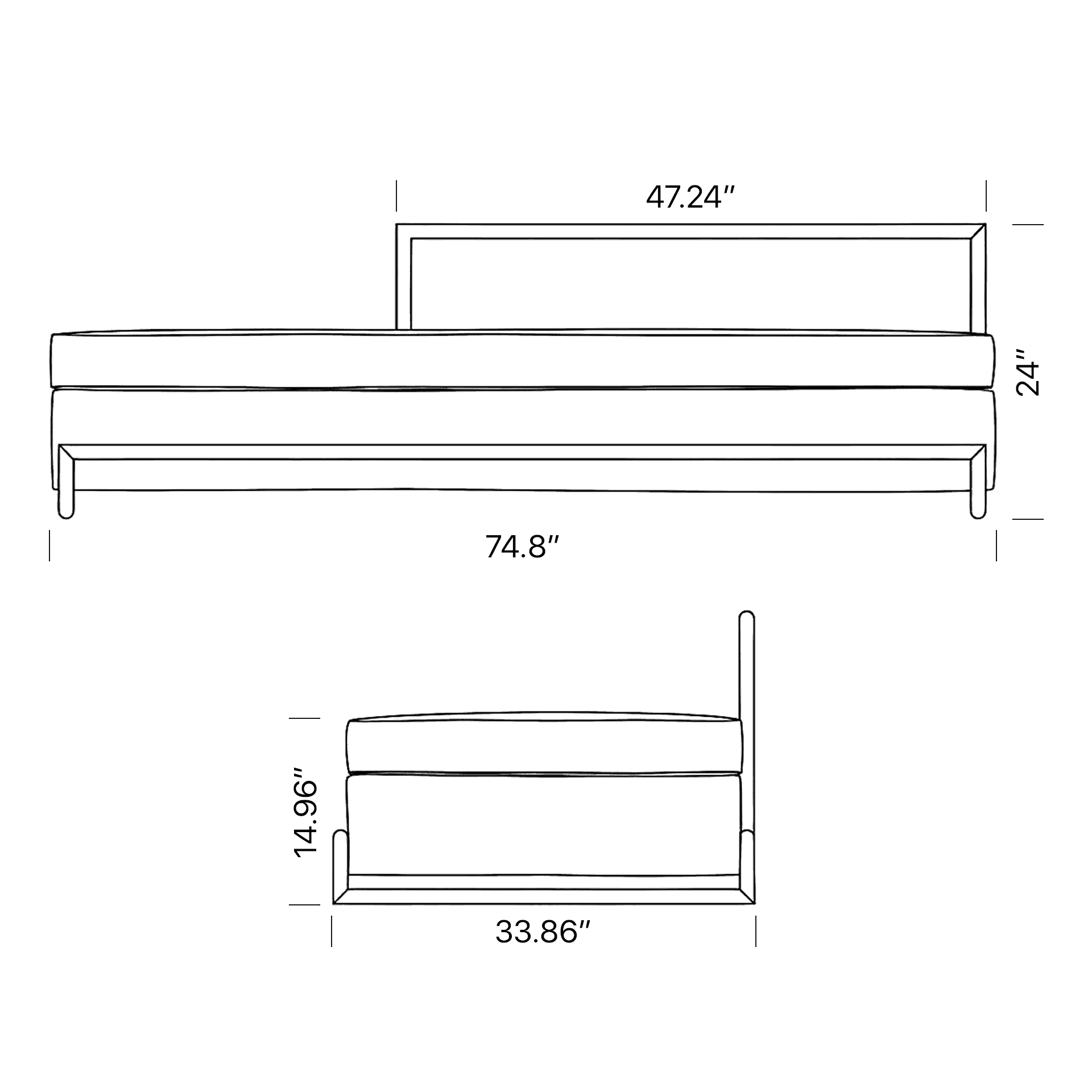 Eileen Gray Daybed Replica Dimensions Mobile - daybed,  Gray Daybed Replica