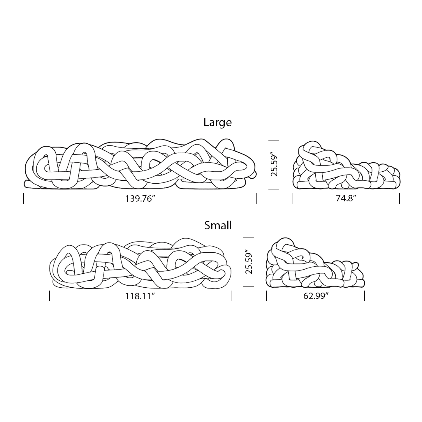 Python Nest Sofa Replica Dimensions Mobile