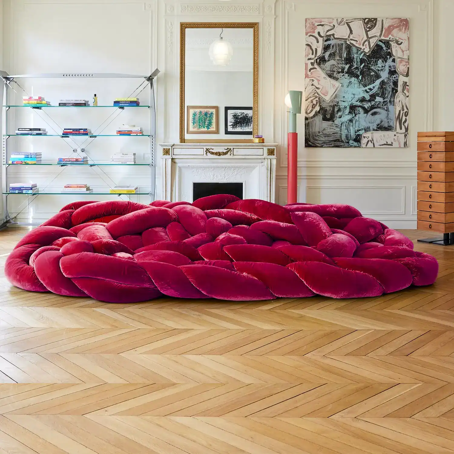 Python Nest Sofa Burgundy Red 1 1 - Python Boa Sofa