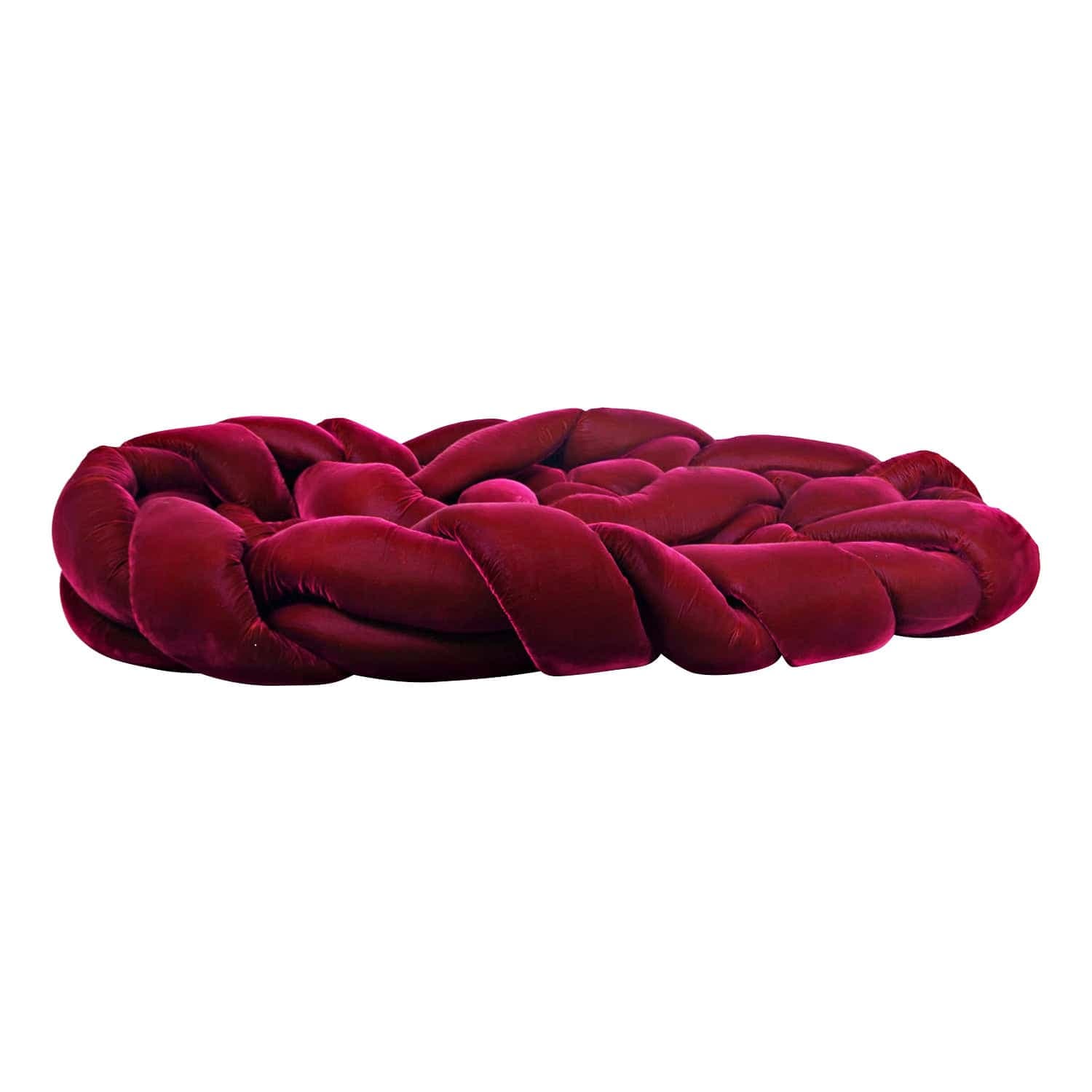 Python Nest Sofa Burgundy Red 4 - Python Boa Sofa