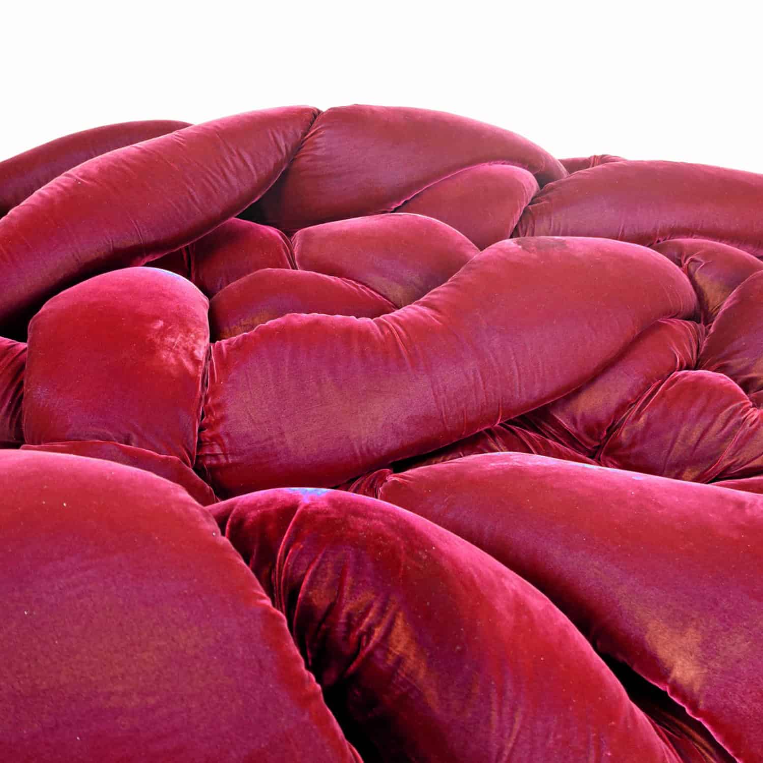 Python Nest Sofa Burgundy Red 8 - Python Boa Sofa