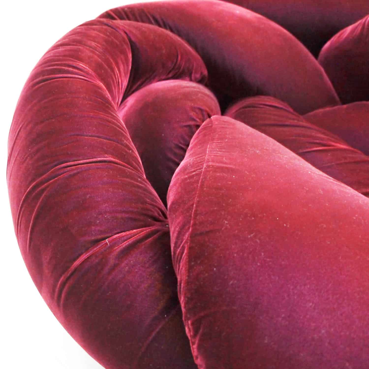 Python Nest Sofa Burgundy Red 9 - Python Boa Sofa