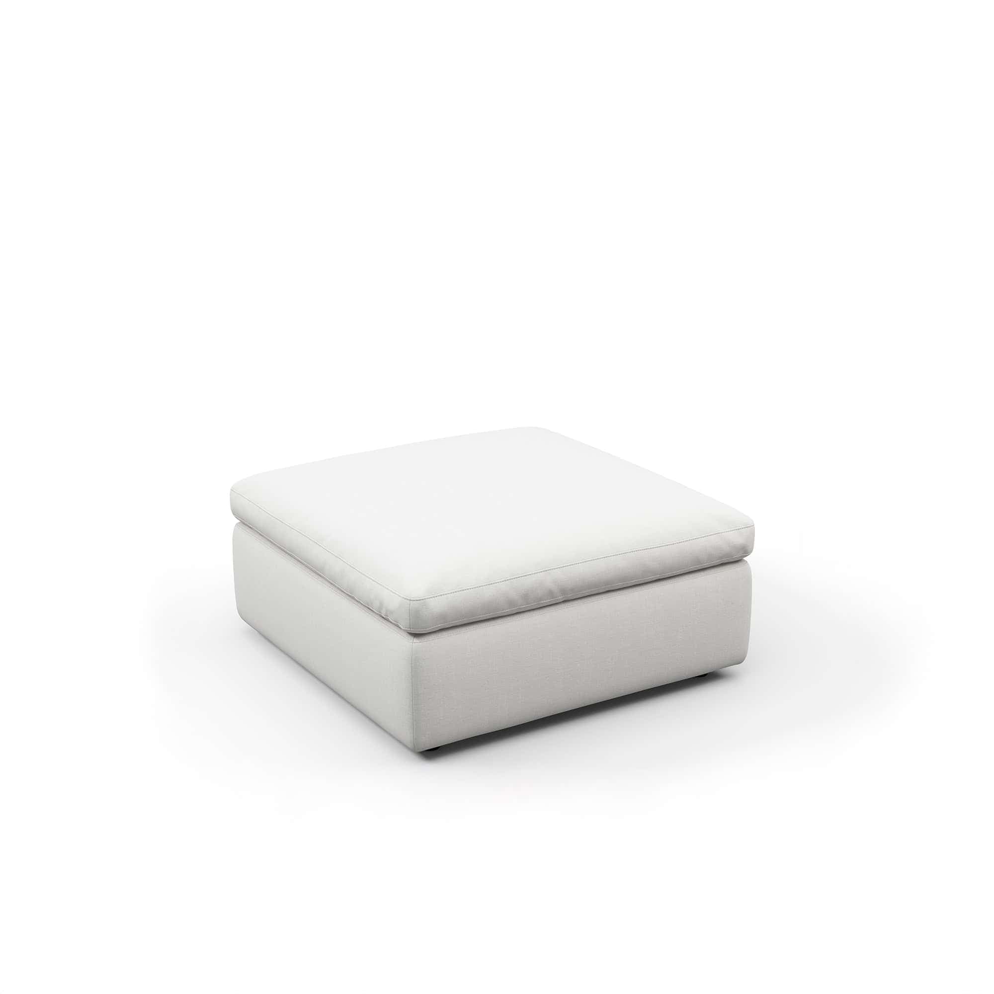 Cloud Sofa - Ottoman White (3) - Cloud Couch