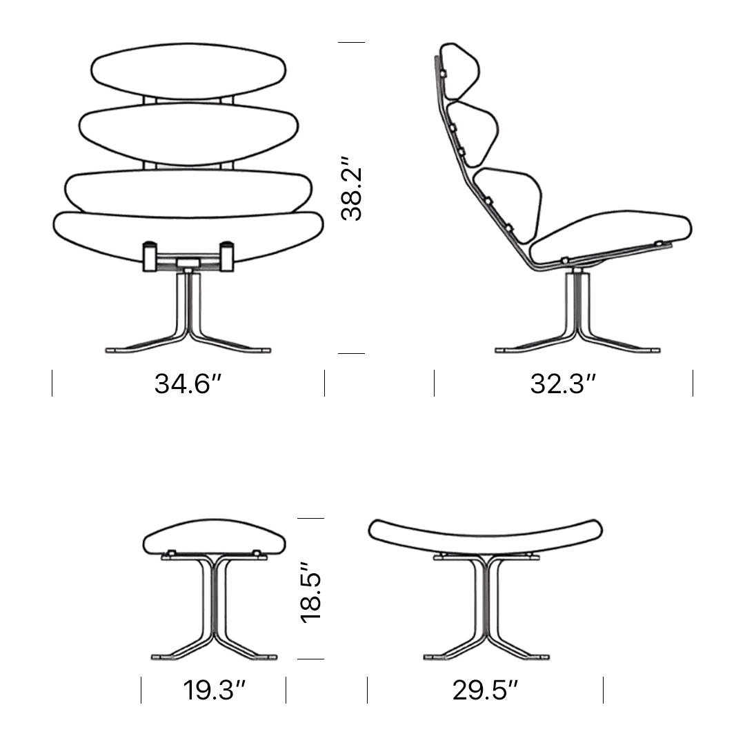 Product dimensions diagram