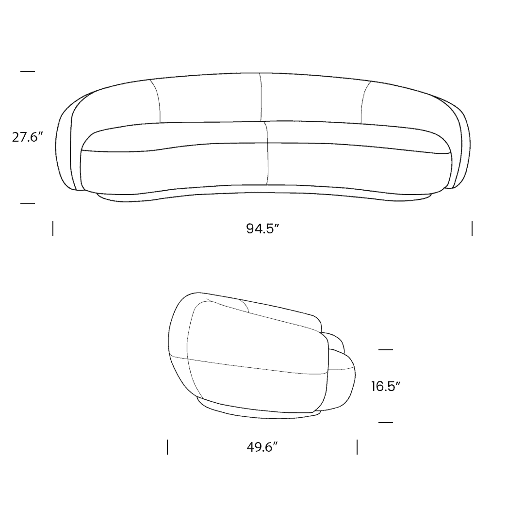 Product dimensions diagram